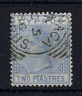 Image of Cyprus SG 13 FU British Commonwealth Stamp